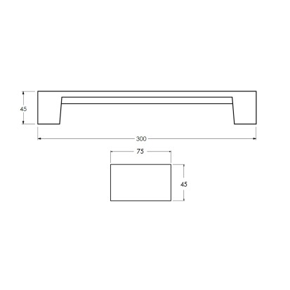 Banquette MONEY 300cm en béton