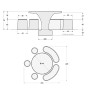 Table de pique-nique circulaire en béton RONDO