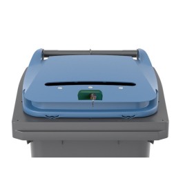 Bac conteneur séléctif 120 L -PAPIER CONFIDENTIEL-