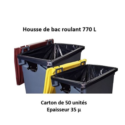 Carton 50 housses 770 L 35 µ