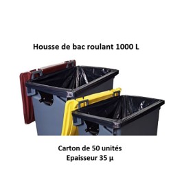 Carton 50 housses 1000 L 35 µ