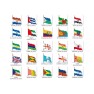 Les pays du monde. Le drapeau International. Le drapeau international