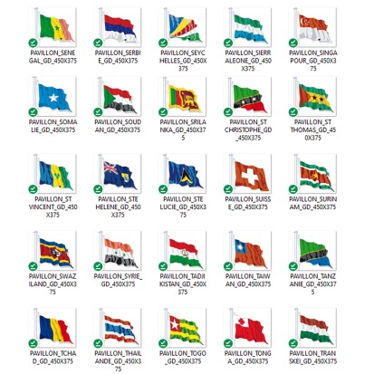 Les pays du monde. Le pavillon international