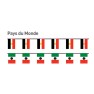 Guirlandes en plastique- Pays du monde
