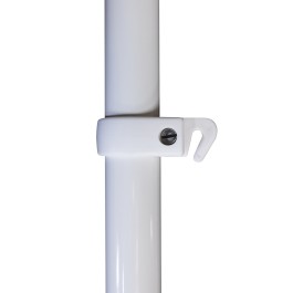 Mâts de façade - Diamètre 36 mm - En acier laqué Blanc RAL 9010