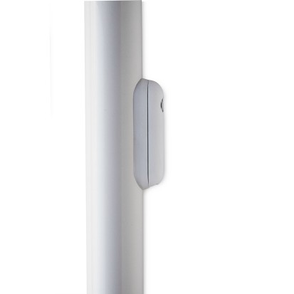 Mâts ANTIVOL avec boîtier - En aluminium laqué blanc Hauteur 6 m