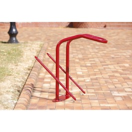 Range 2 vélos pour antivol U : roue avant et cadre