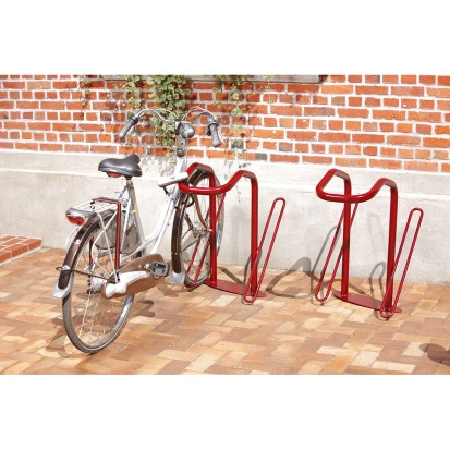 Range 2 vélos pour antivol U : roue avant et cadre