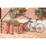Range 2 vélos pour antivol U : roue avant et cadre