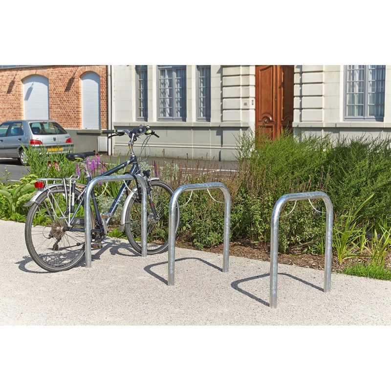 Range-vélo galvanisé 5 places - Supports cycles, abri à vélos