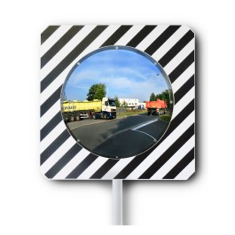 Miroir routier en INOX diam. 600 mm