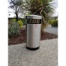 Poubelle Australia Relief Inox 80 litres