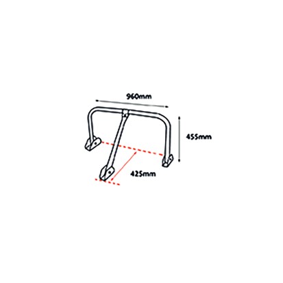 Barrière de parking tube acier 60 mm avec cadenas