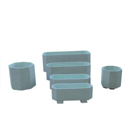 Jardinière octogonale en béton GWEN