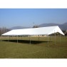 Tente de réception Super Plein Air (8x16m) 128m² - toit + armature - avec registre de sécurité. Pignon largeur 6m.