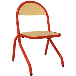 Chaise NOA - 4 pieds appui sur table. Assise et dossier encastrés. Hêtre naturel