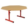 Ø120 cm - Table d'école octogonale réglable en hauteur Noa