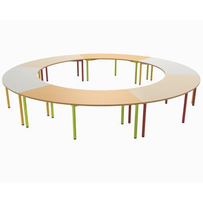 150x78 cm - Table scolaire modulable Fleur
