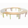 150x78 cm - Table scolaire modulable Fleur