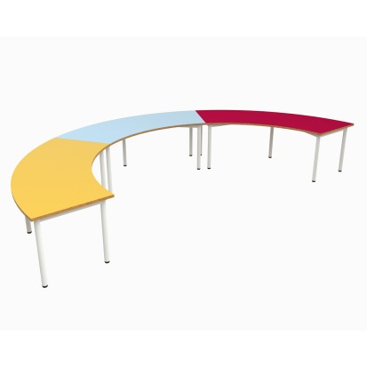 150x78 cm - Table scolaire modulable Fleur