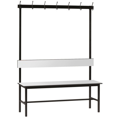 Banc vestiaire MARTA stratifié compact MDF - 7 patères