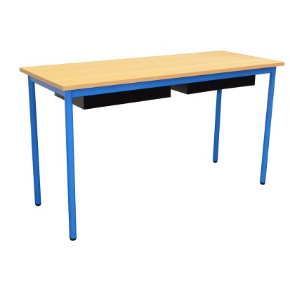 130x50 cm - Table d'école en bois 2 places
