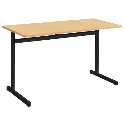 130x50 cm - Bureau école biplace à dégagement latéral LUIS