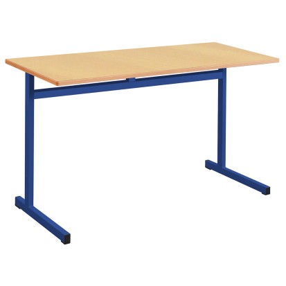 130x50 cm - Bureau école biplace à dégagement latéral LUIS