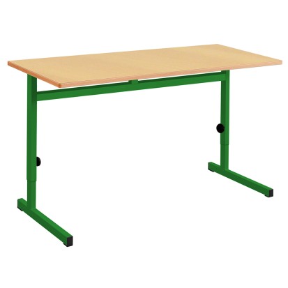 Table LUIS bi-place à dégagement latéral et réglable en hauteur