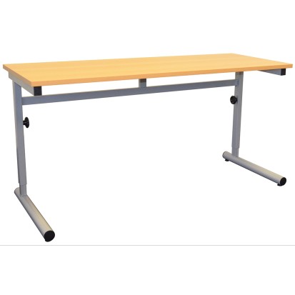 130x50 cm - Table scolaire biplace réglable en hauteur JOAO
