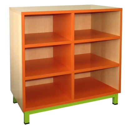 Meuble en bois pour école 6 cases