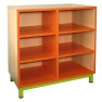 Meuble en bois pour école 6 cases