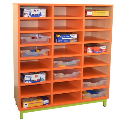 Meuble de rangement 24 cases pour école
