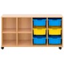 Meuble à cases pour école - 6 bacs