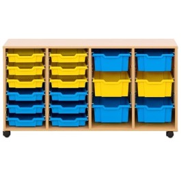 MEUBLE CARL 4 COLONNES - 12 BACS B1 + 6 BACS B2