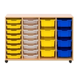 MEUBLE CARL 4 COLONNES - 16 BACS B1 + 8 BACS B2