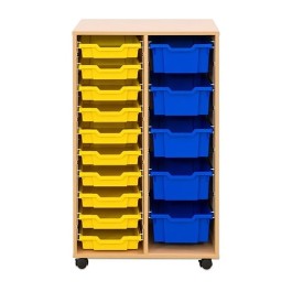 MEUBLE CARL 2 COLONNES - 10 BACS B1 + 5 BACS B2