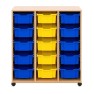 Meuble de rangement sur roulettes pour école