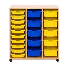 MEUBLE CARL 3 COLONNES - 10 BACS B1 + 10 BACS B2