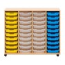 Meuble sur roulettes 4 colonnes et 40 bacs