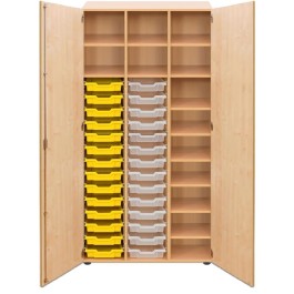 ARMOIRE CARL 3 COLONNES - 28 BACS B1 + 9 TABLETTES