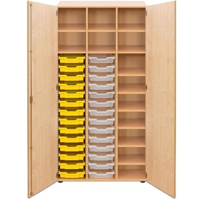 ARMOIRE CARL 3 COLONNES - 28 BACS B1 + 9 TABLETTES