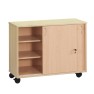 Armoire scolaire - 2 portes coulissantes