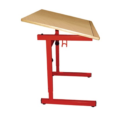 100x65 cm - Table scolaire réglable en hauteur PMR et dessin