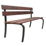 Banc CONFIDENCE 180cm bois et pieds acier