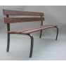 Banc CONFIDENCE 180cm bois et pieds acier