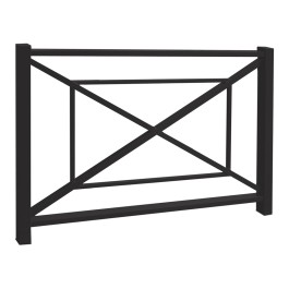 Barrière de ville en acier BASTILLE 150cm