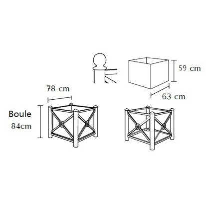 Jardinière Delorme Boule