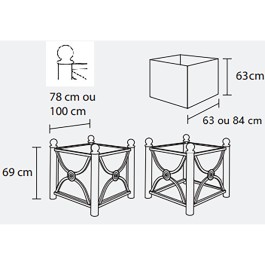 Jardinière Mansart Boule.