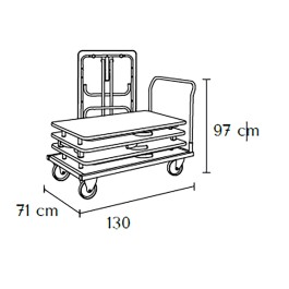 Chariot pour tables pliantes Dumas SEREM